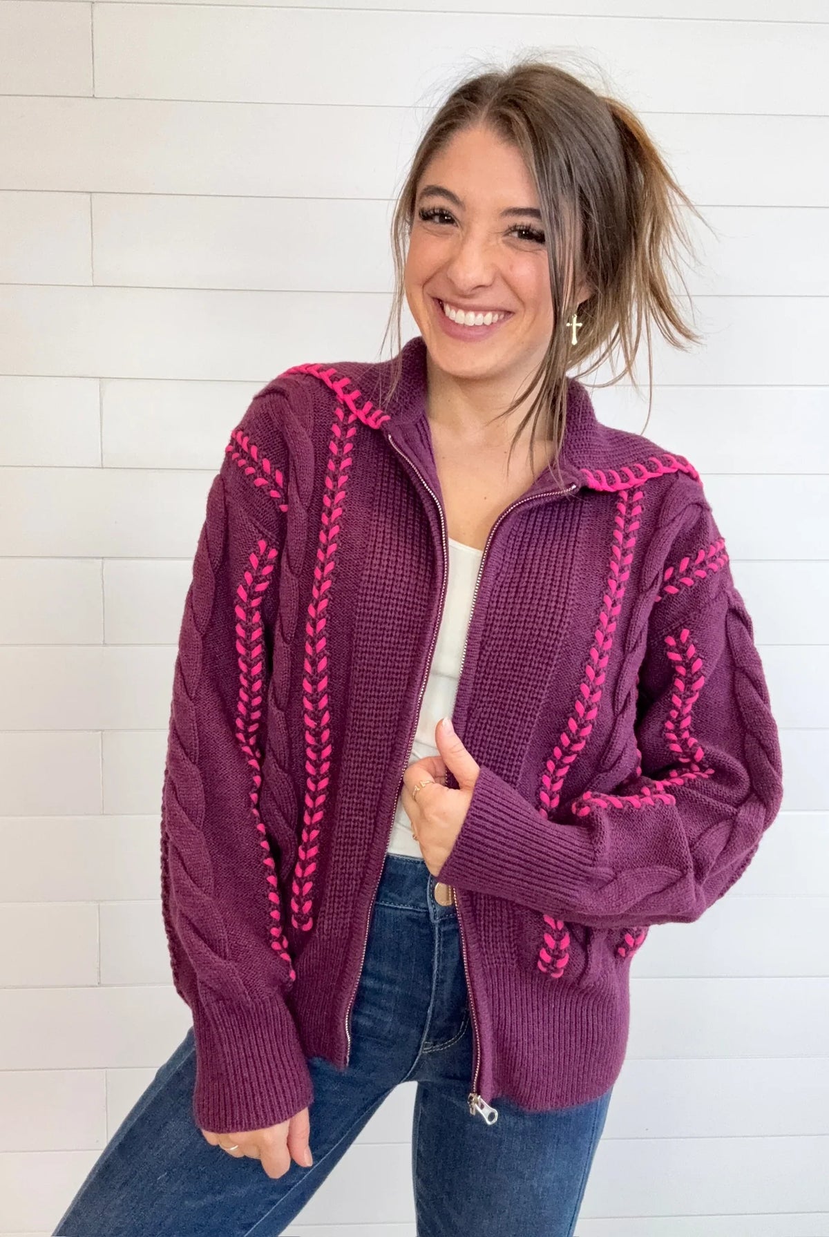 Mac and Me Sable Knit Cardigan