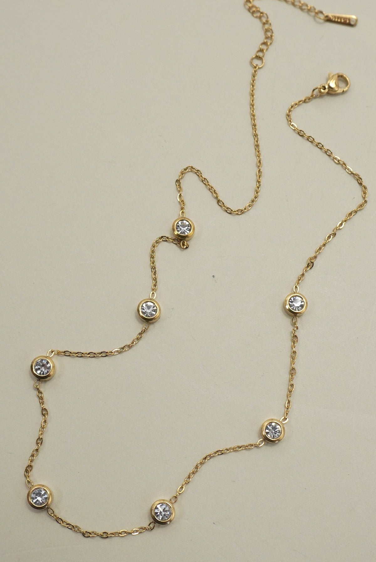 Rhinestone Chain Necklace