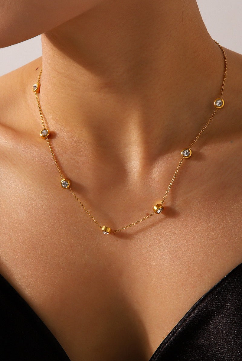 Rhinestone Chain Necklace