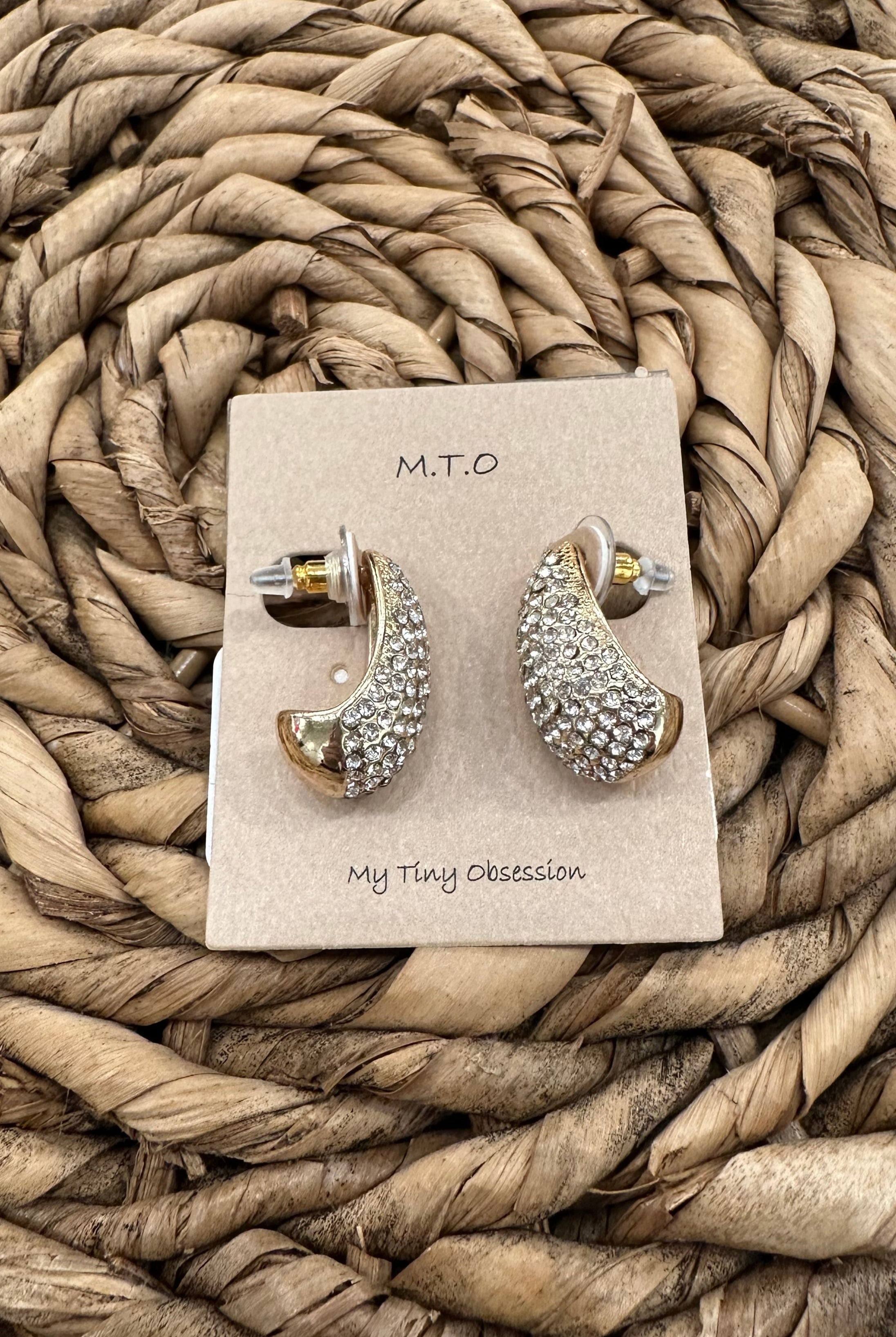 Pave Waterdrop Earrings