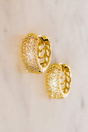 Micro Pave Hoop Earrings