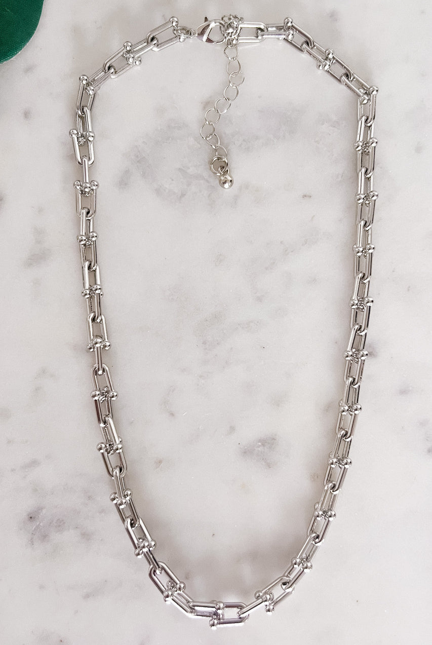 15" U Link Chain Necklace with Extender