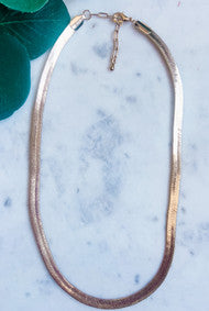 Snake Chain Necklace with Extender