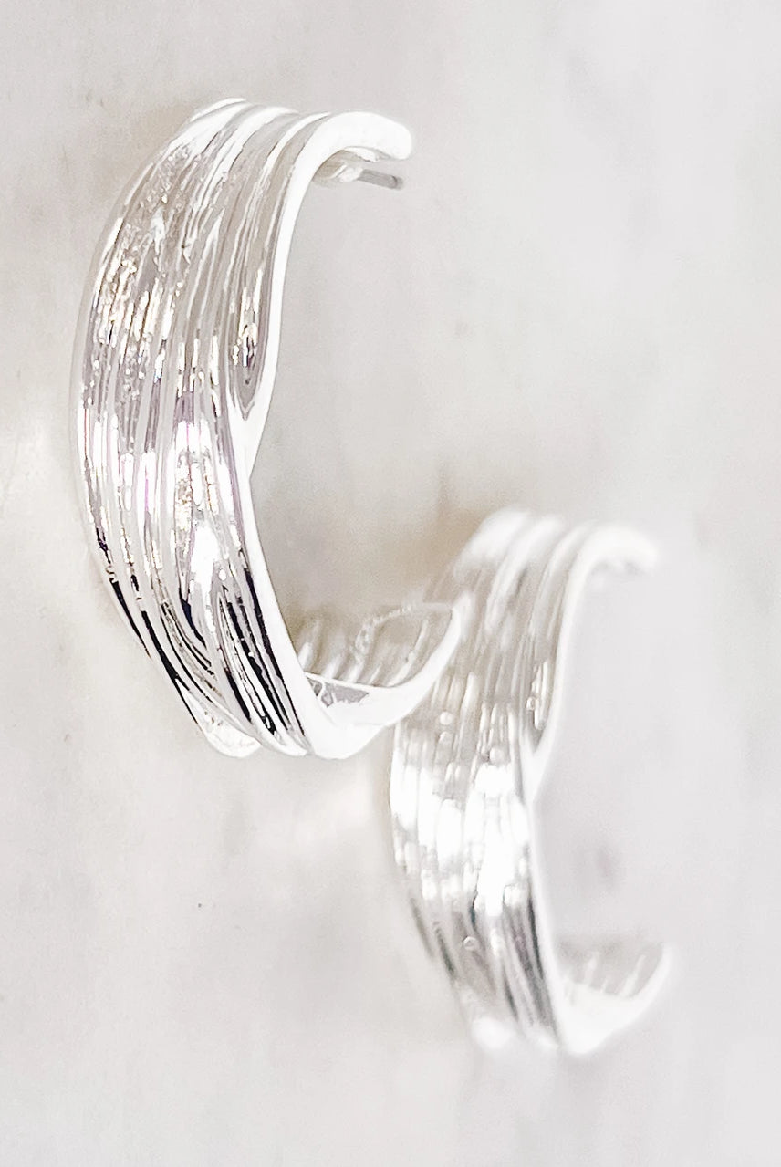 1.5" Twisted Hoop Earrings