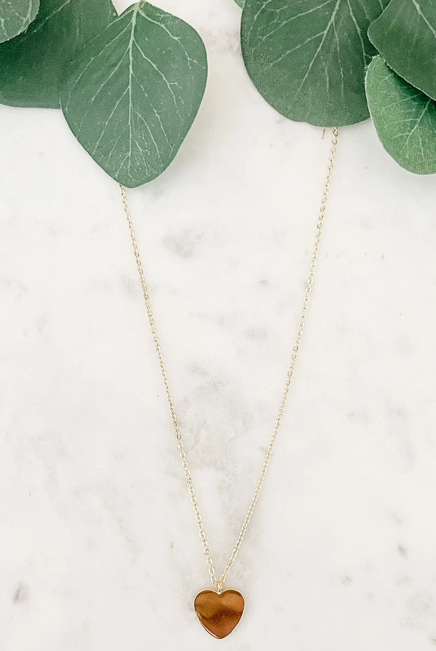 Heart Pendant Dainty Chain Necklace