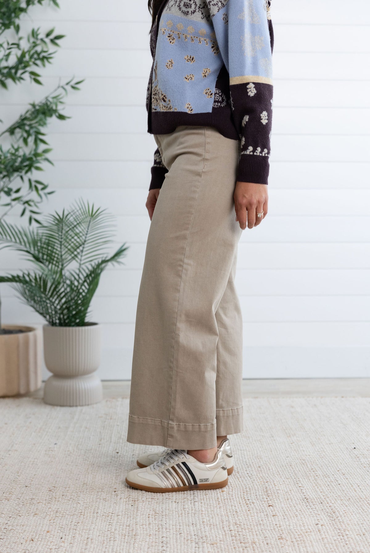 MB High Rise Classic Wide Straight Leg Jean