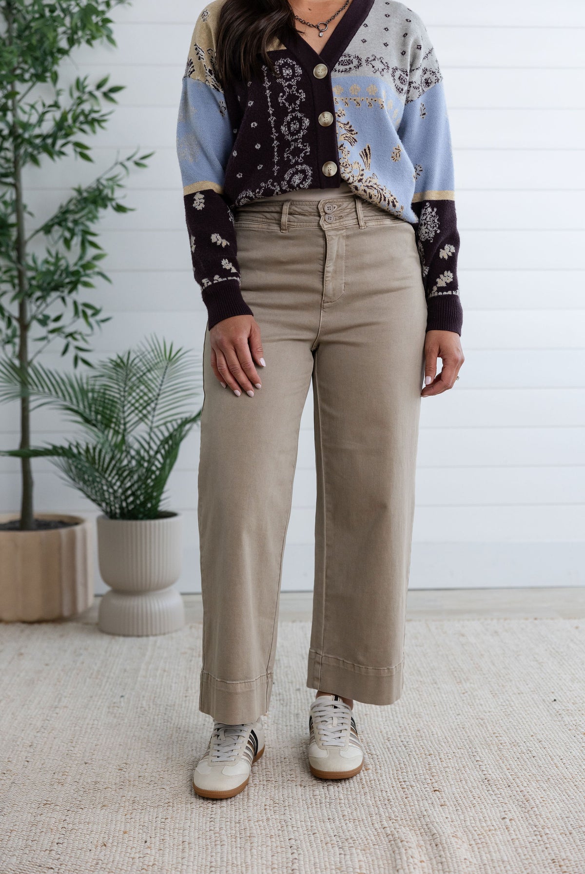 MB High Rise Classic Wide Straight Leg Jean