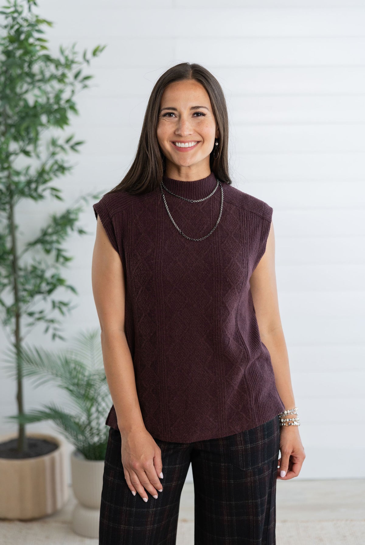 Mac and Me Modern Mock Neck