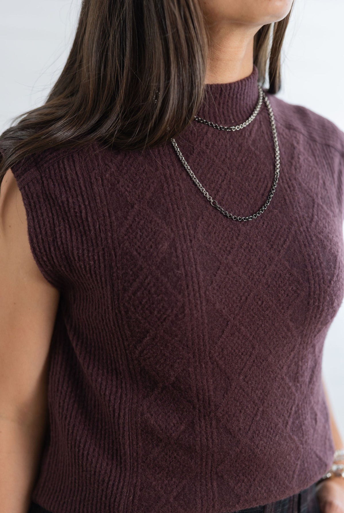 Mac and Me Modern Mock Neck