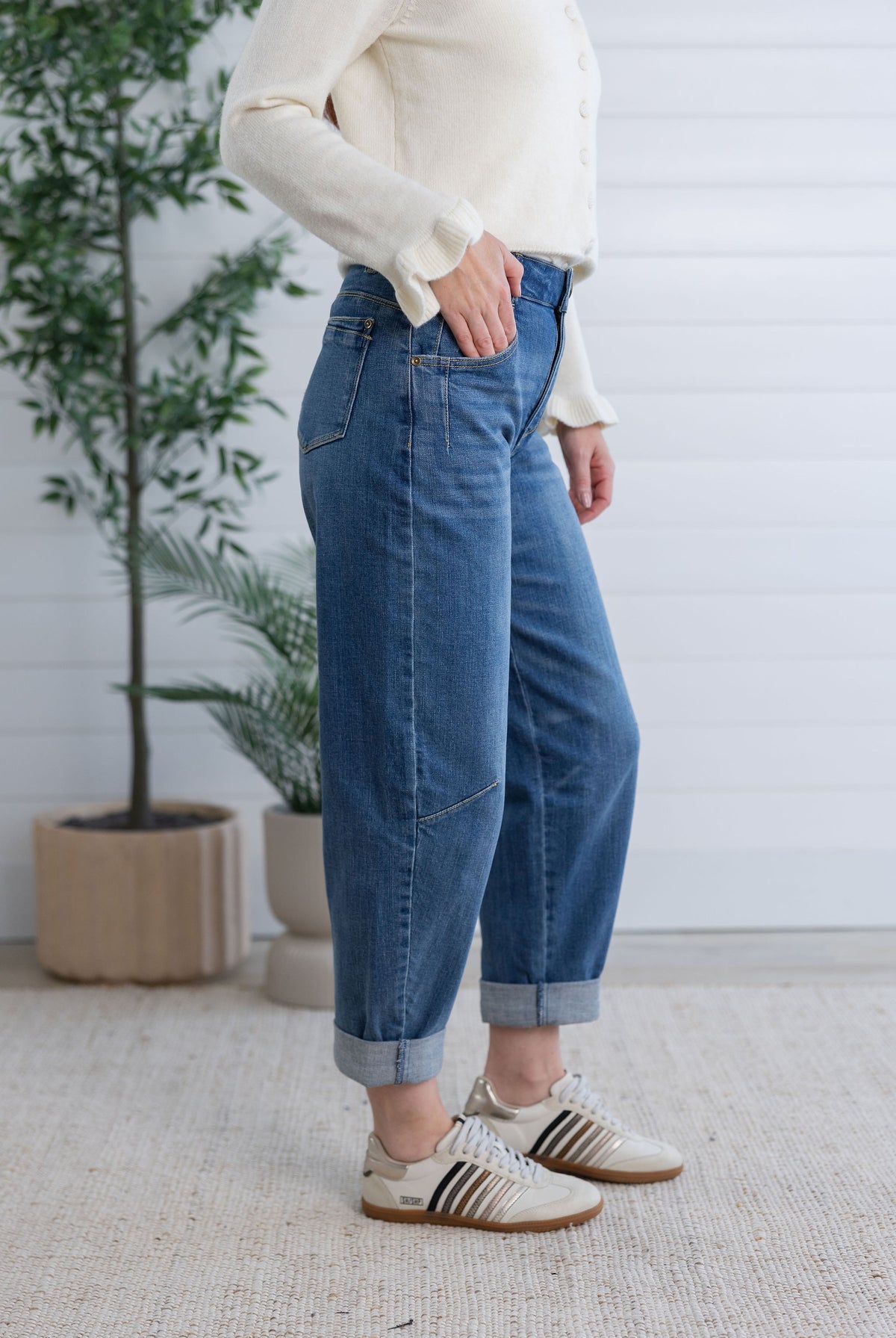 Mac and Me Skyrise Studio Barrel Jean