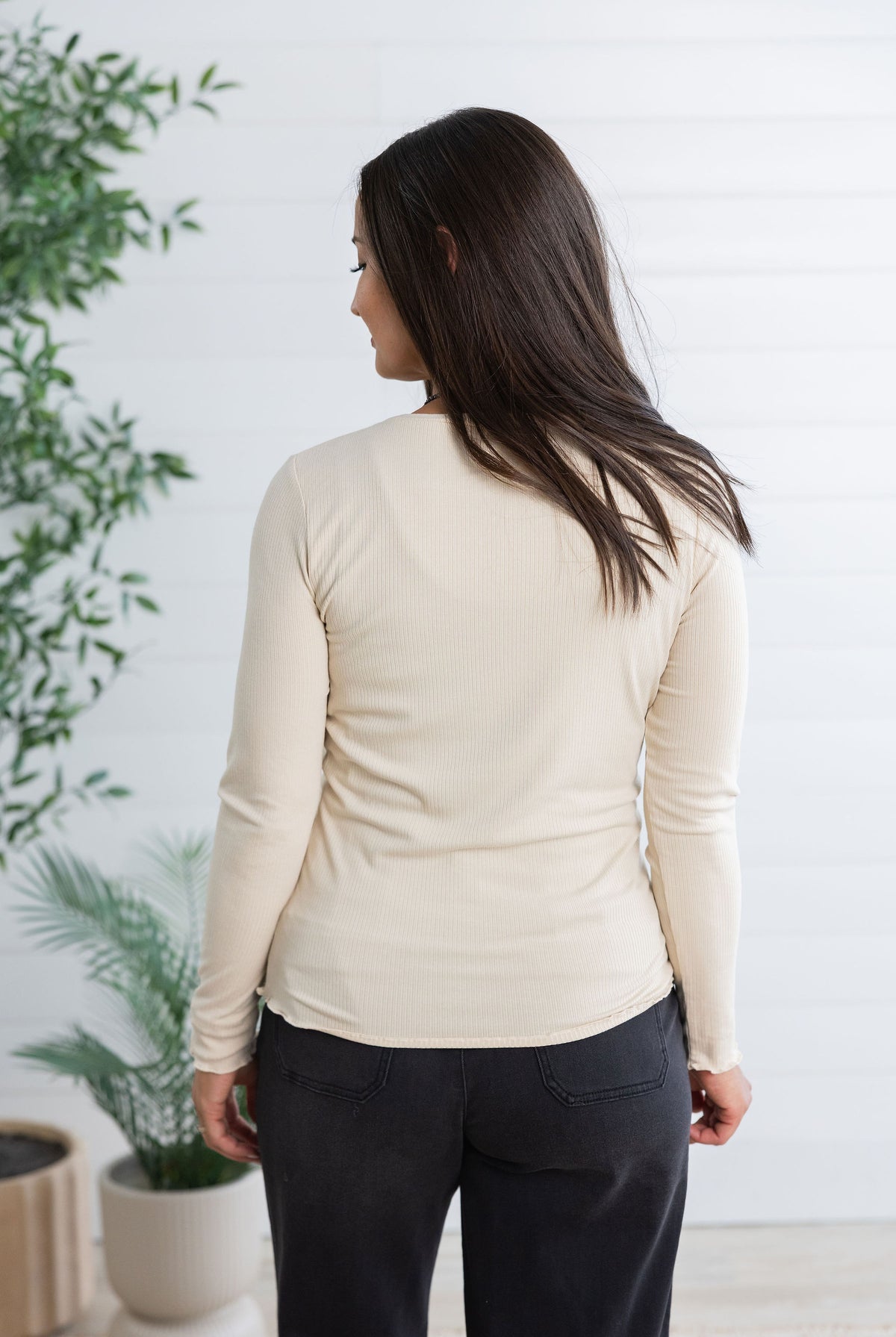 Mac and Me Slinky Rib Knit Top