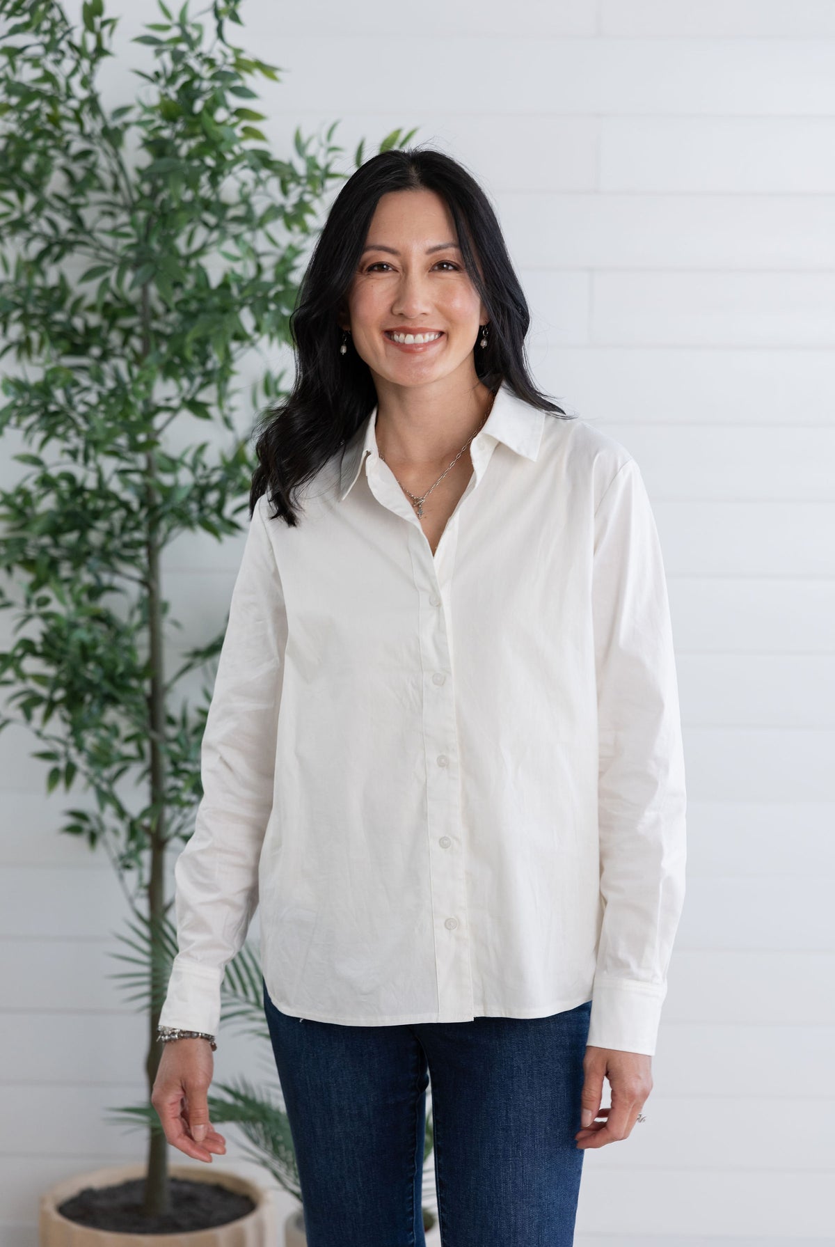Mac and Me Everyday Button Up Blouse
