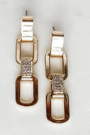 Pave Chain Link Earrings
