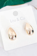Gold Dipped Teardrop Earrings