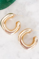 Rounded Sqaure Hoop Earrings