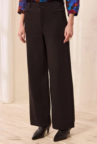 MB High Rise Fly Front Ankle Pant with Pockets