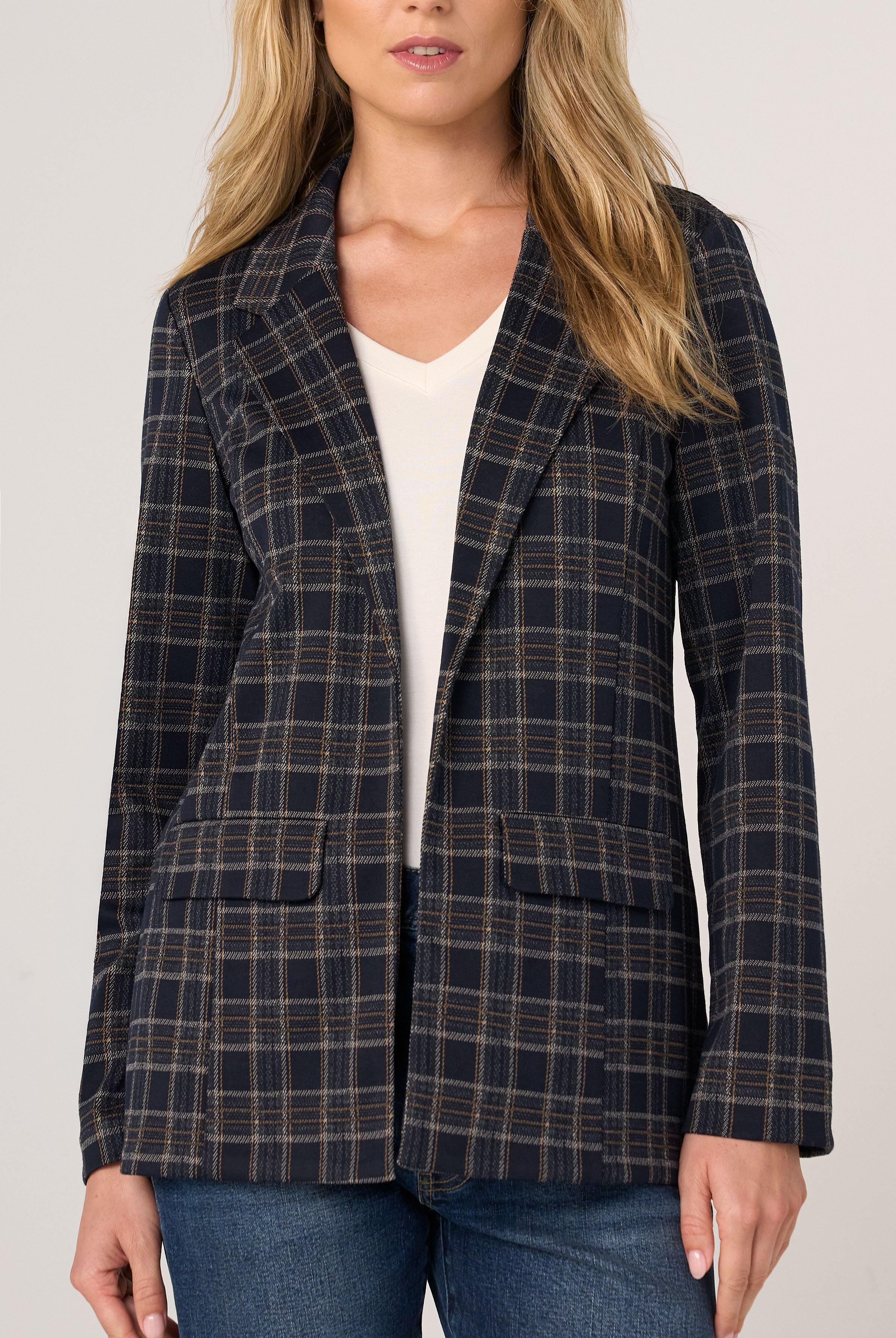 Liverpool Plaid Boyfriend Blazer