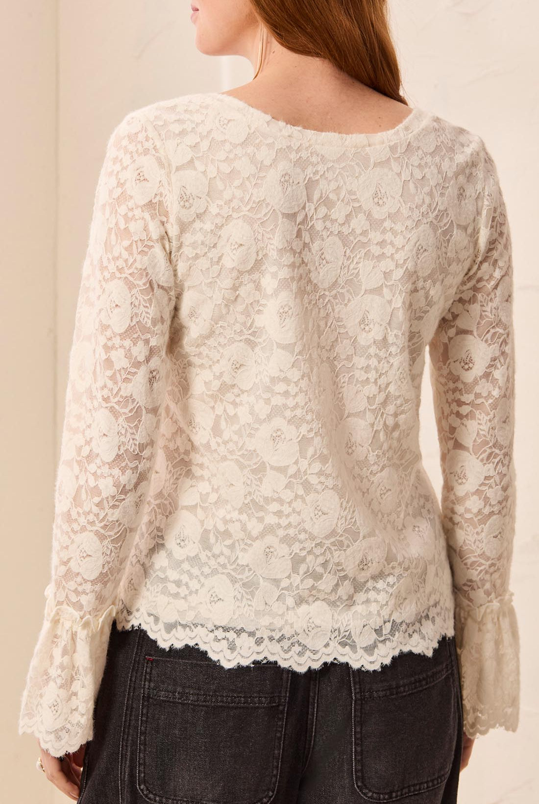 MB Wear Two Ways Lace Top with Lining