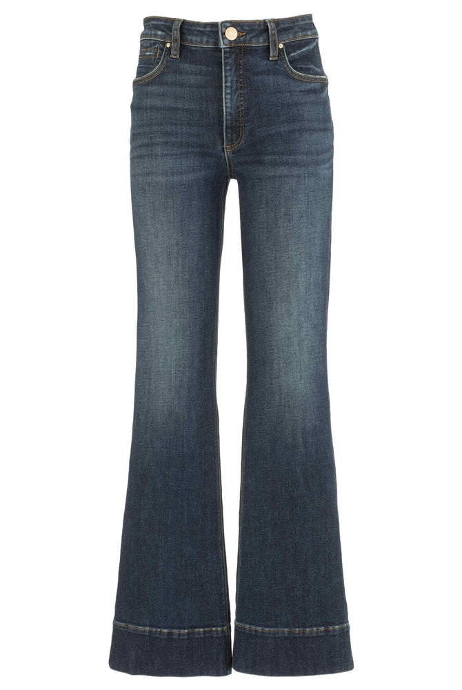 Stella High Rise Flare with Darts and Wide Hem