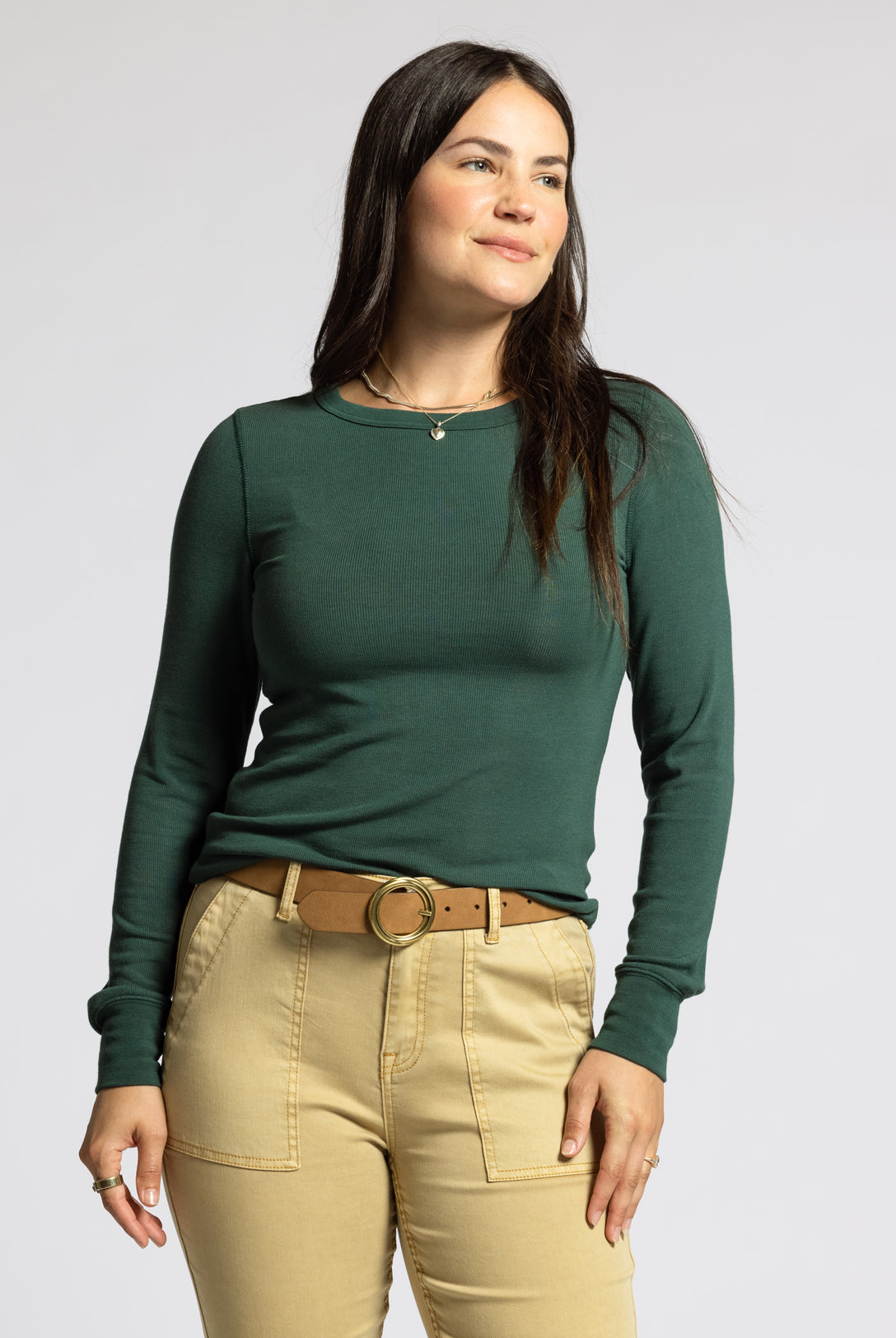 Cozy Long Sleeve Rib Knit Top