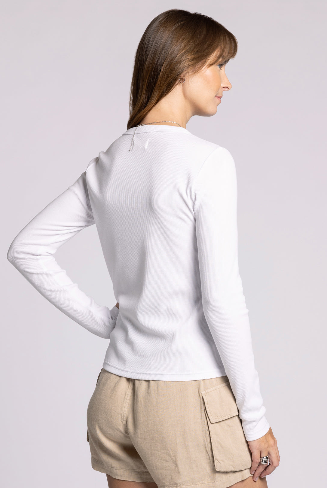 Classic Crew Neck Fitted Long Sleeve