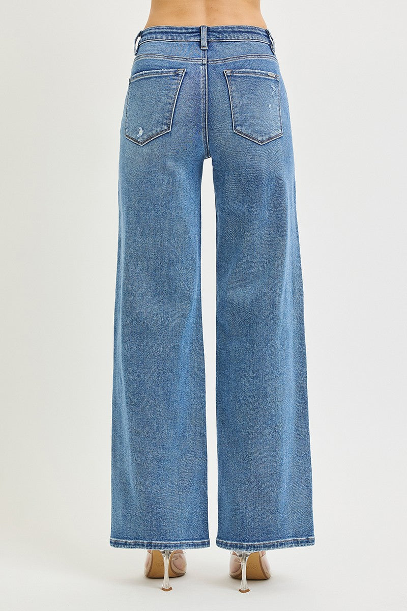 High Rise Wide Leg Jean - 32" Ins
