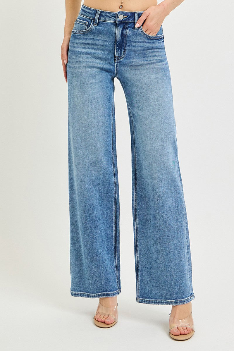 High Rise Wide Leg Jean - 32" Ins