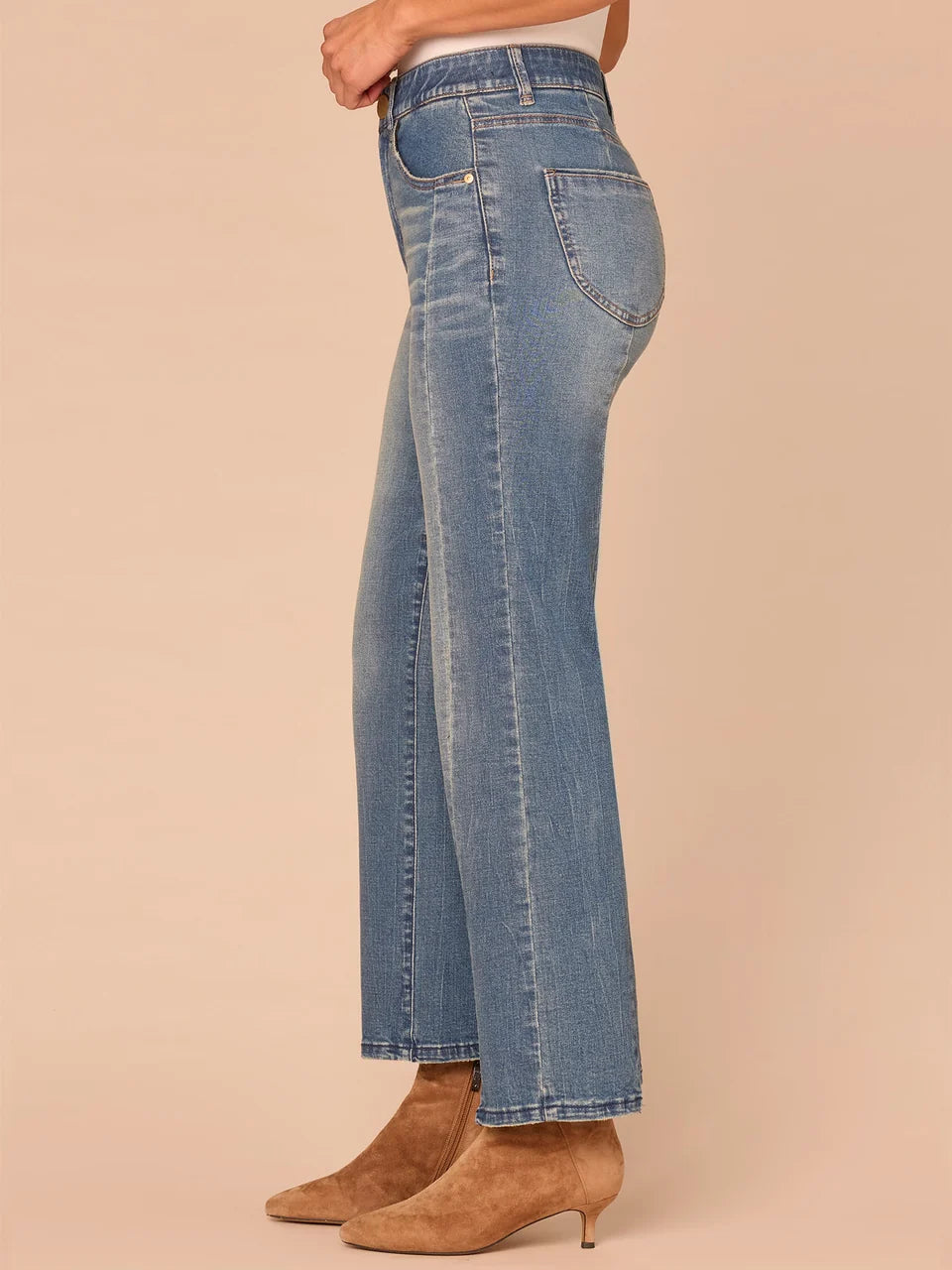 Skyrise Clean Finish Step Hem Barely Boot Jeans