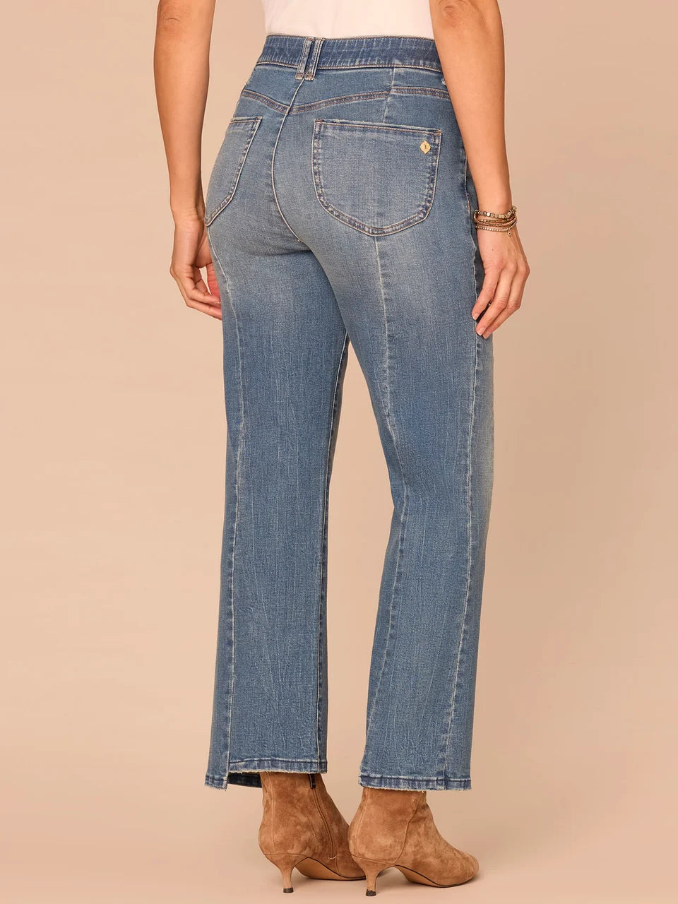 Skyrise Clean Finish Step Hem Barely Boot Jeans