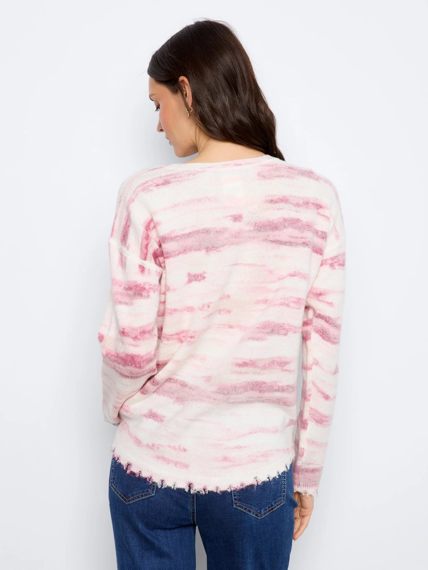 Reversible Drop Shoulder Crew Neck Sweater