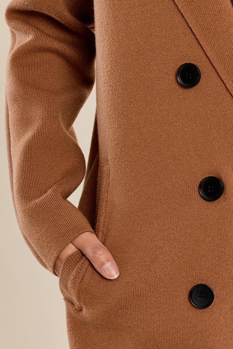 Long Double Breasted Blazer Coat