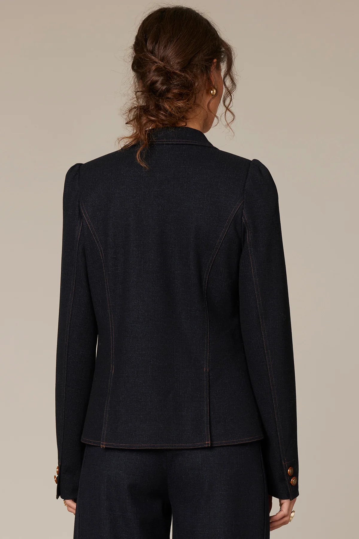 Single Button Front Tailored Blazer
