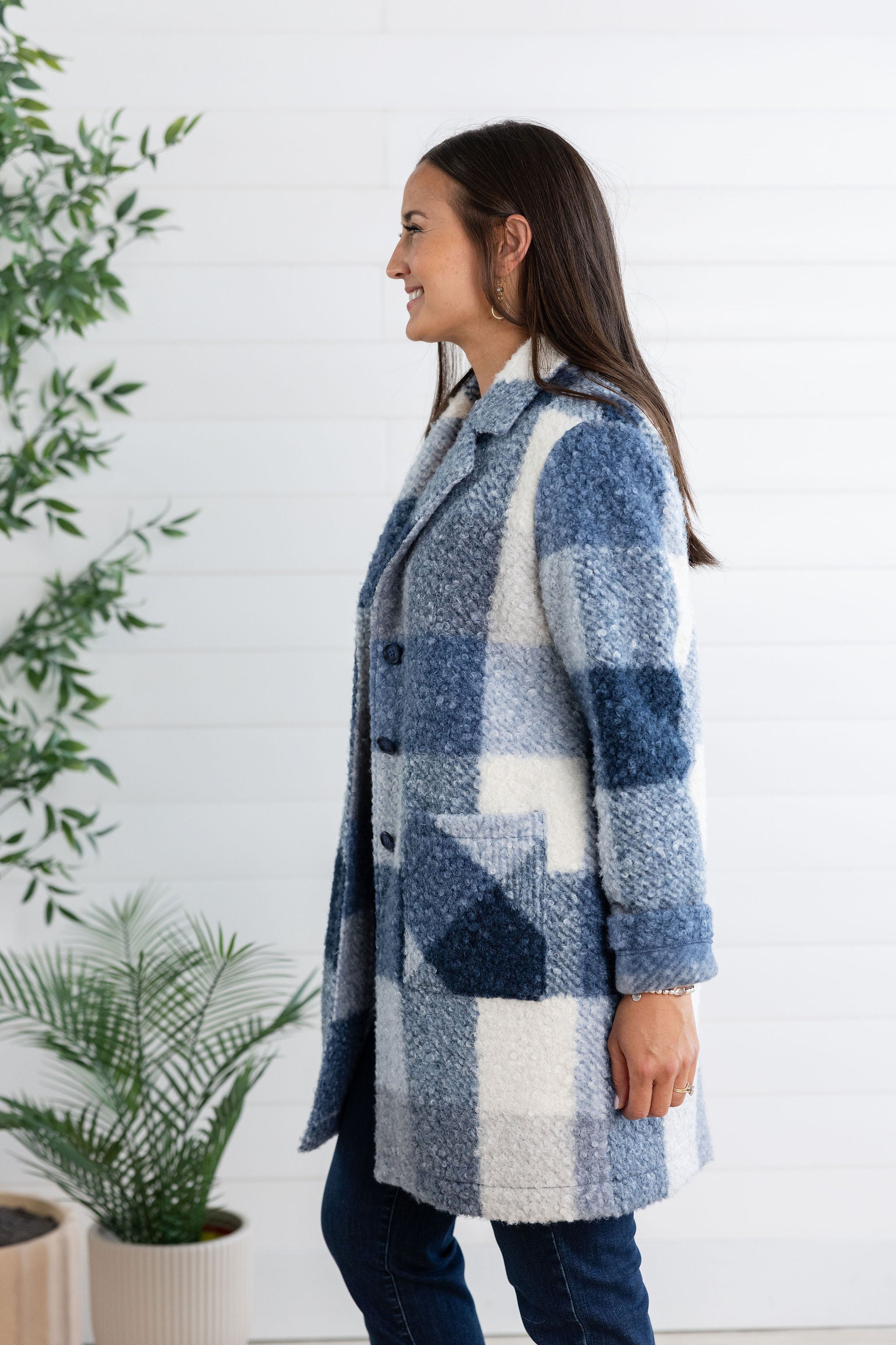Chunky Boucle Check Jacket