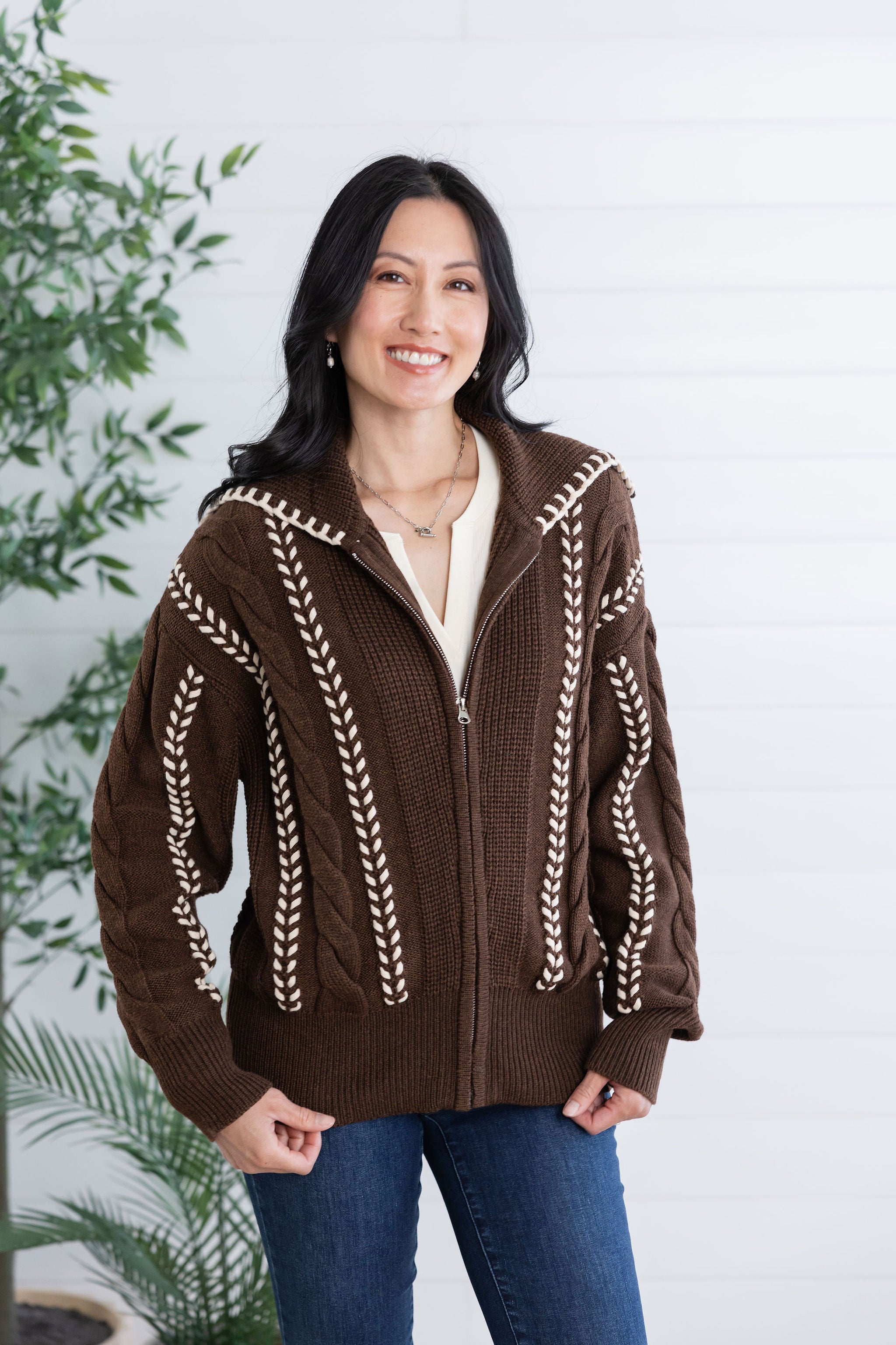 Mac and Me Sable Knit Cardigan