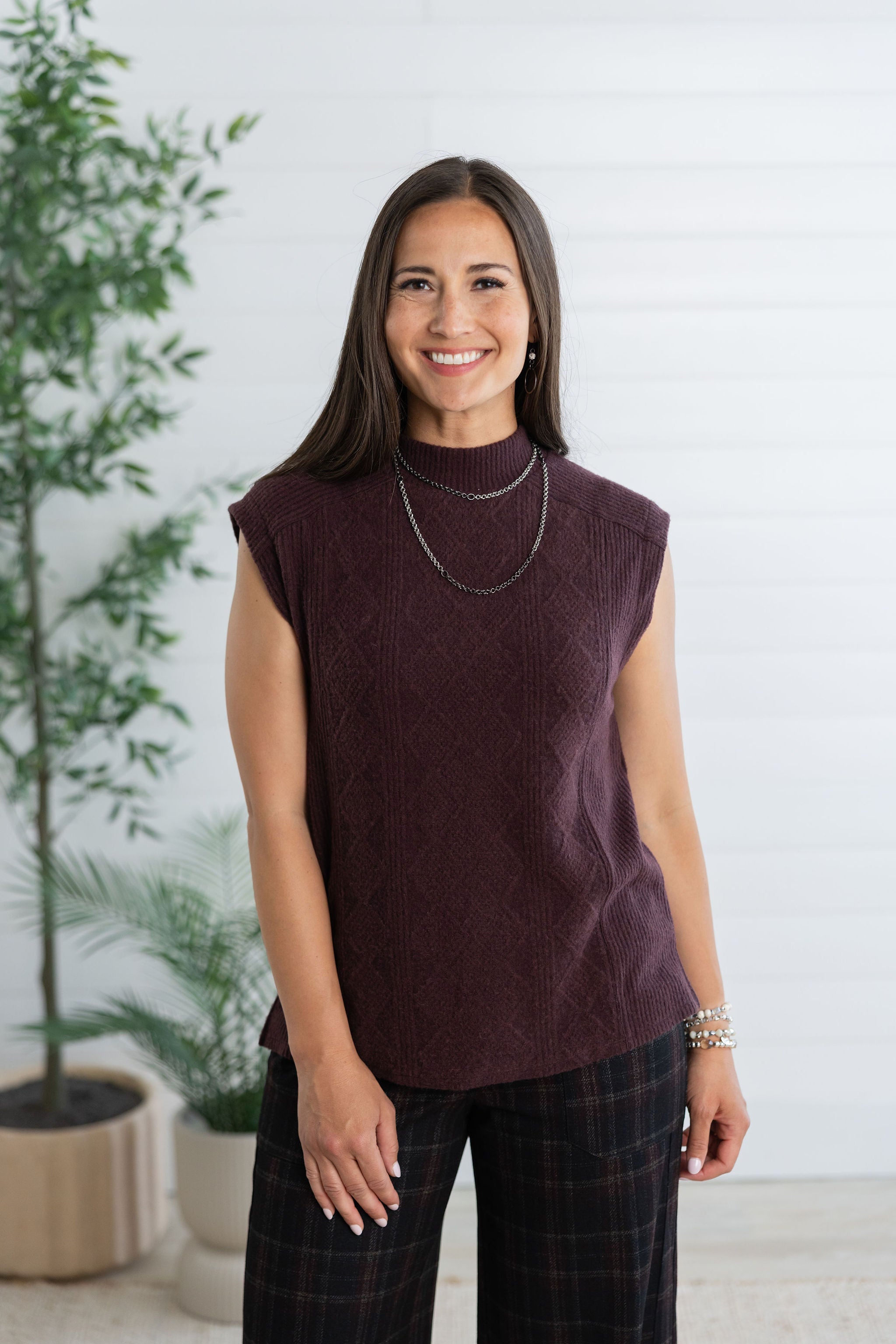 Mac and Me Modern Mock Neck
