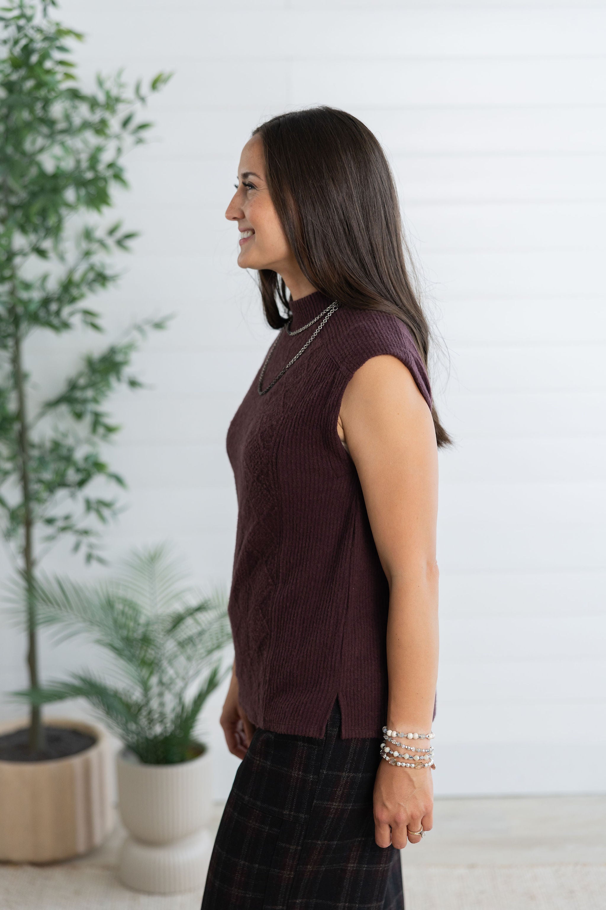 Mac and Me Modern Mock Neck