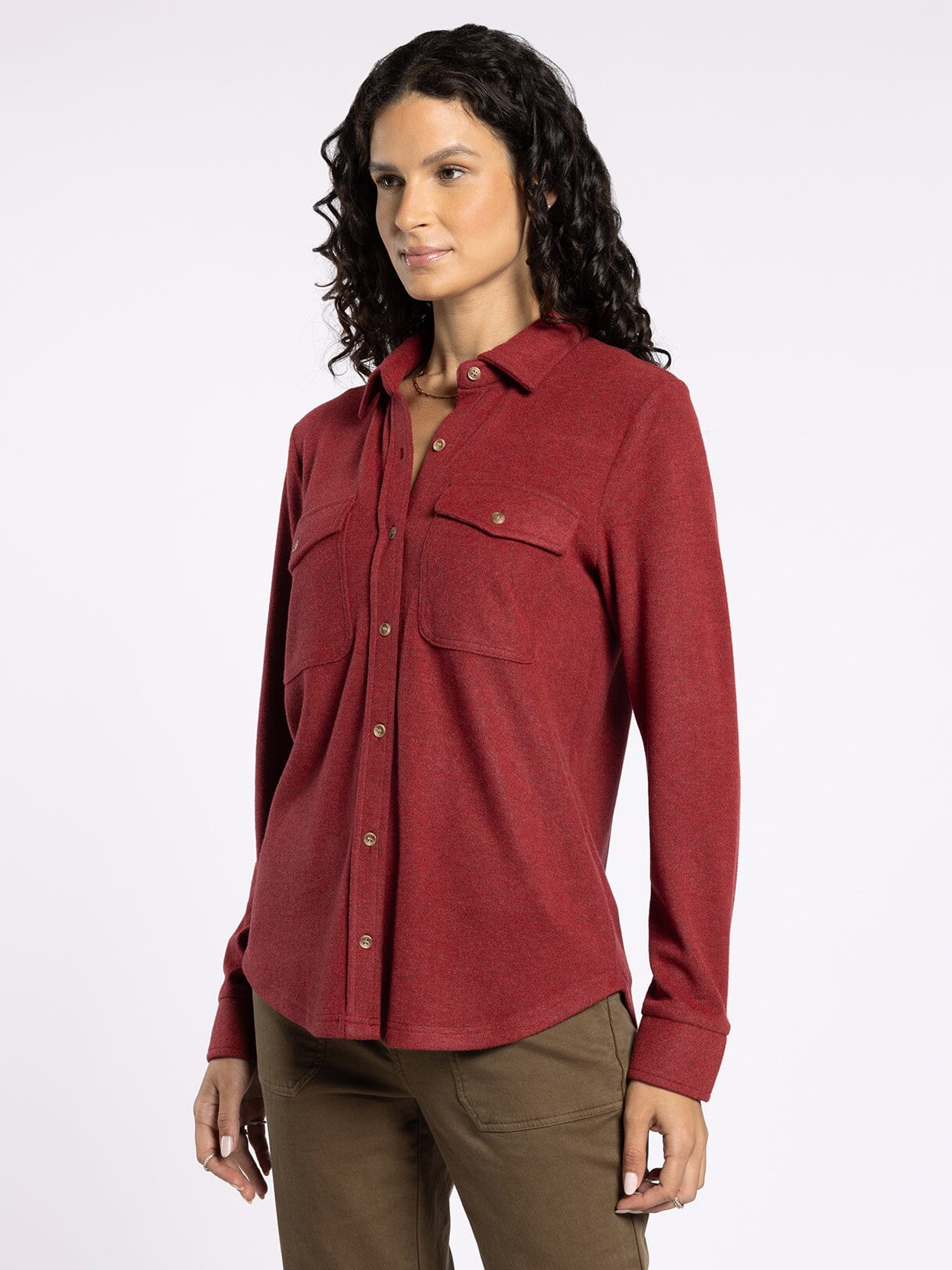 Cozy Soft Button Down Top