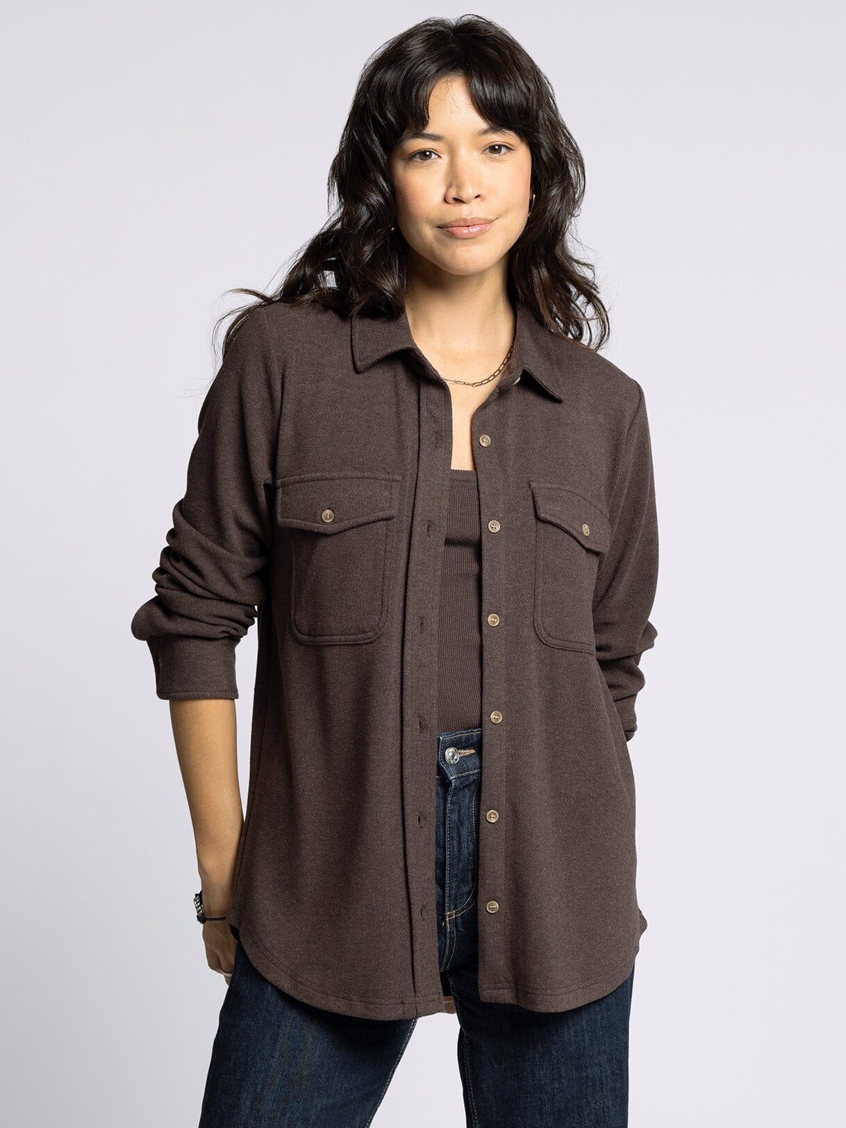 Cozy Soft Button Down Top