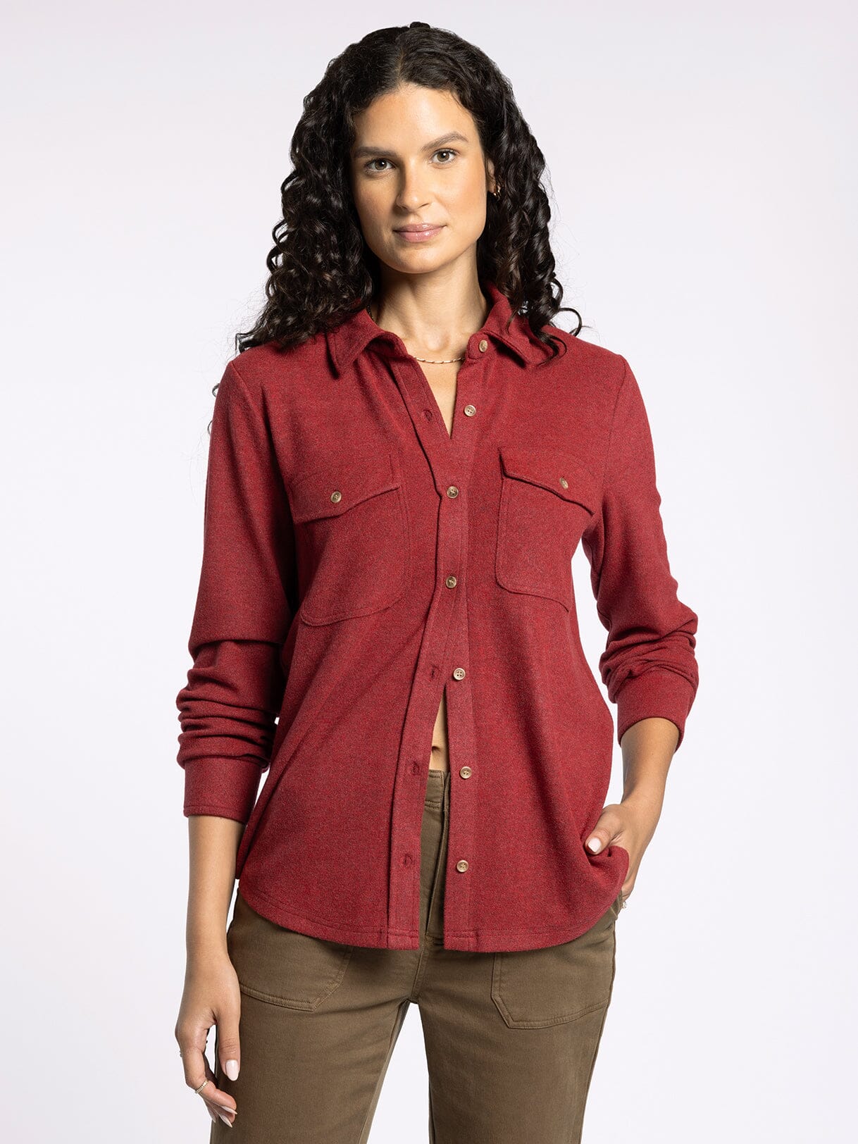 Cozy Soft Button Down Top
