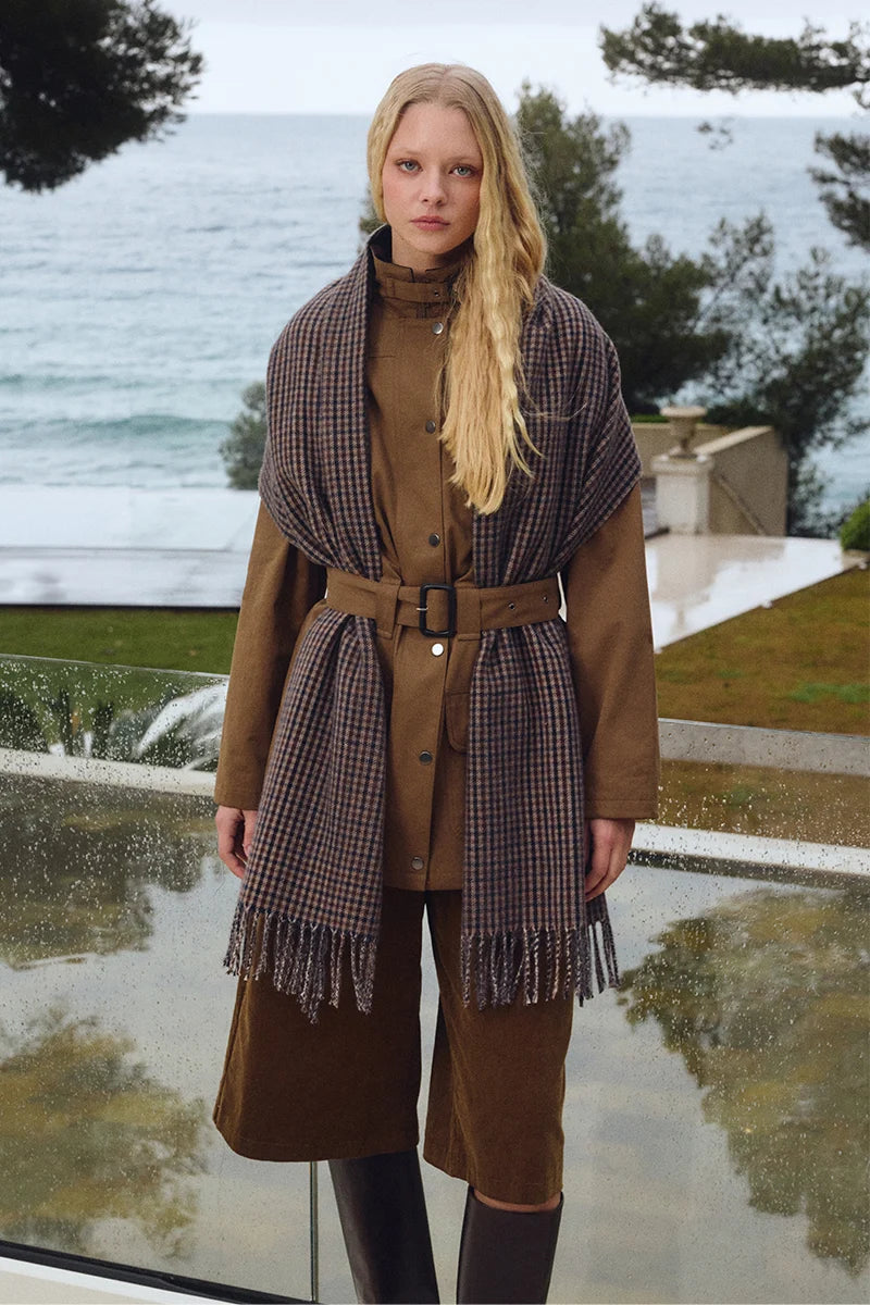 Checkered Fring Scarf
