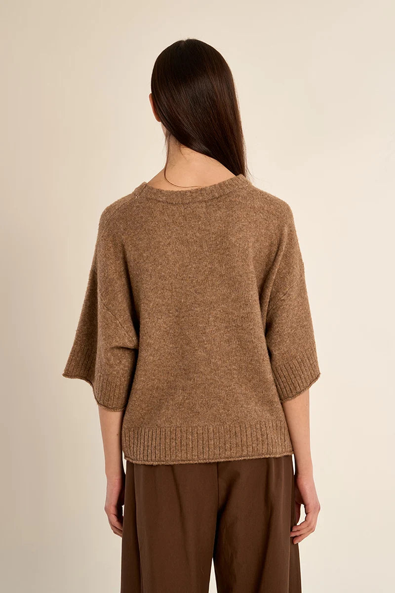 Oversized Flared Knit Sweater