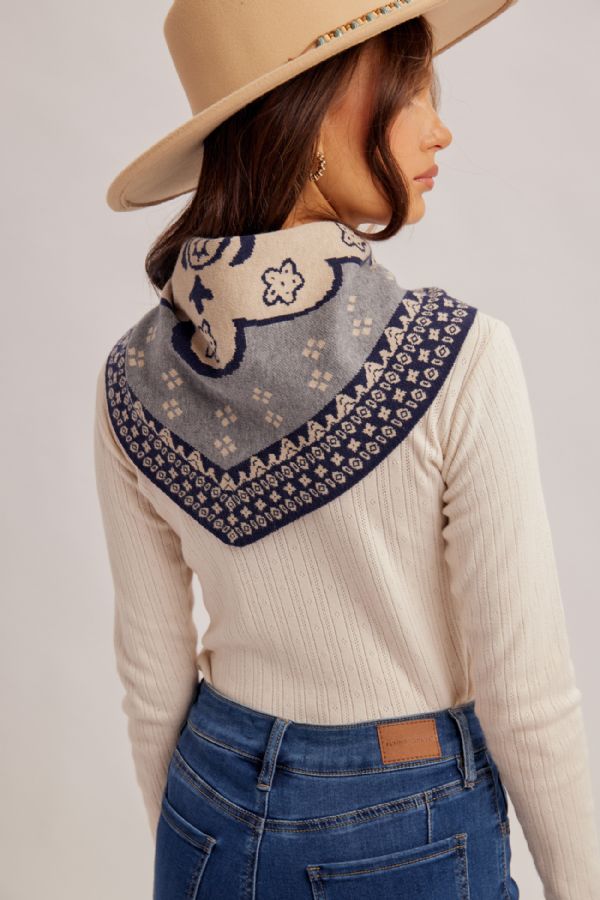 Hankerchief Sweater Triangle Scarf