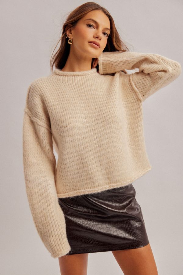 Low Gauge Rollneck Sweater