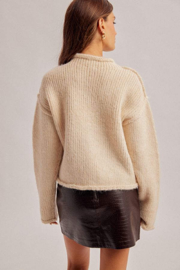 Low Gauge Rollneck Sweater