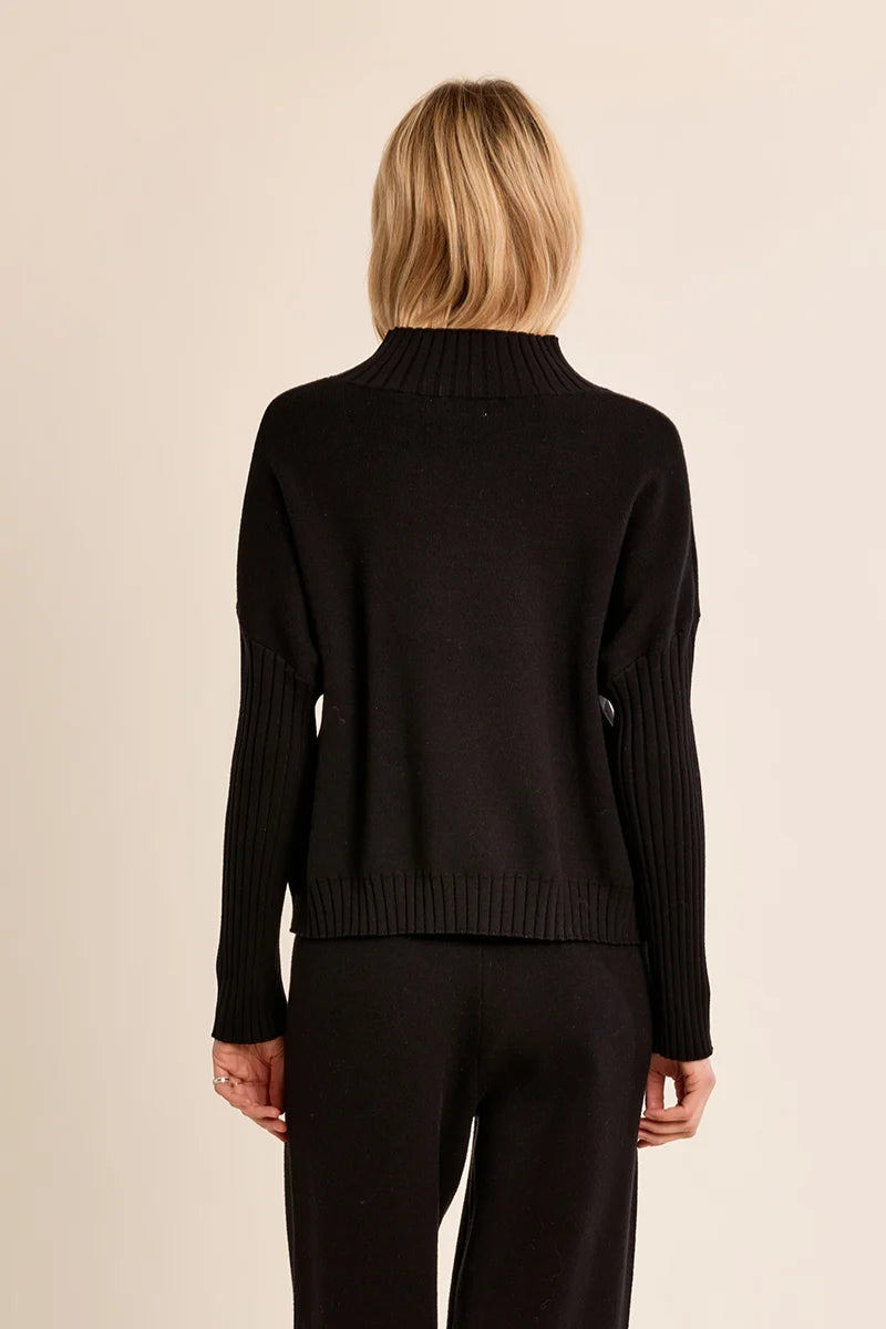 Oversized Stand-Up Neck Sweater