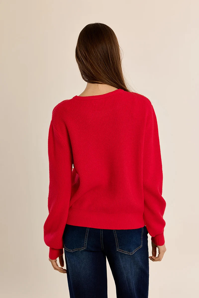 Beaded Knit Sweater
