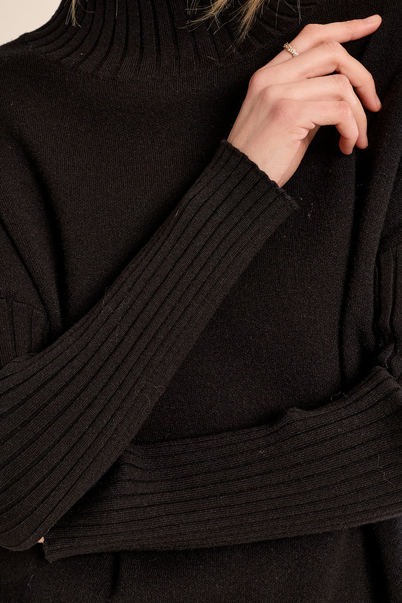 Oversized Stand-Up Neck Sweater