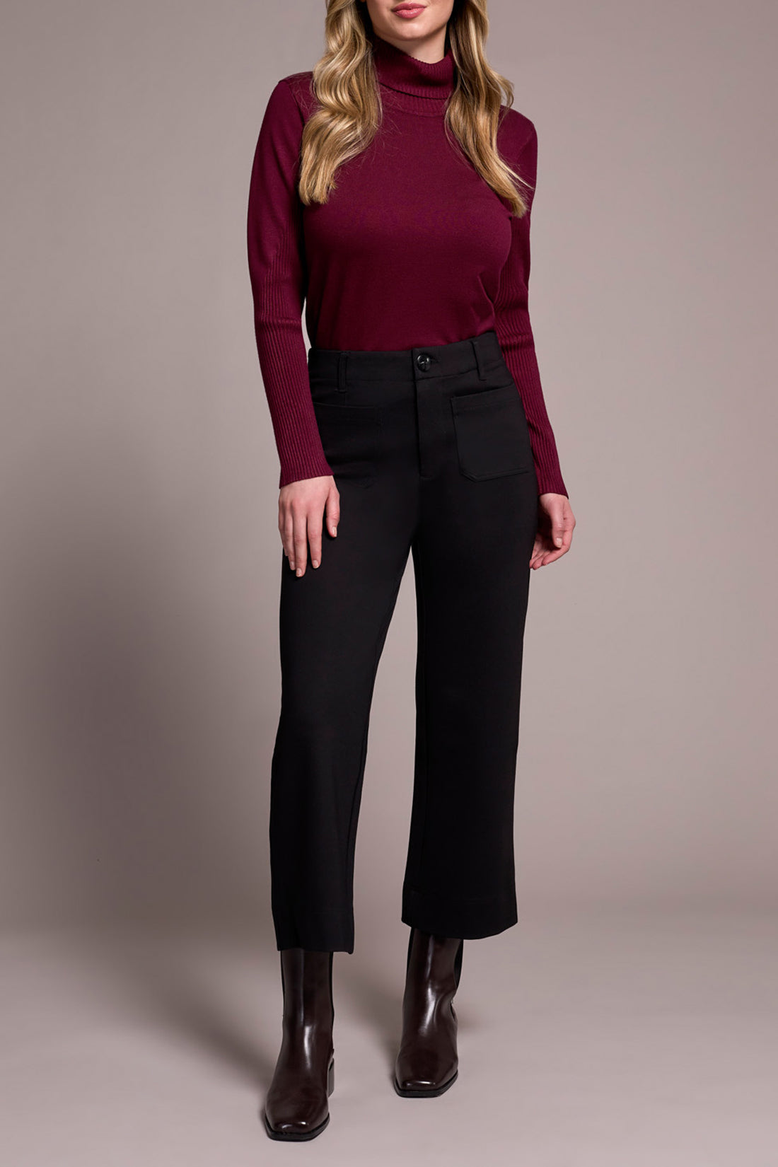 MB High Rise Fly Front Capri