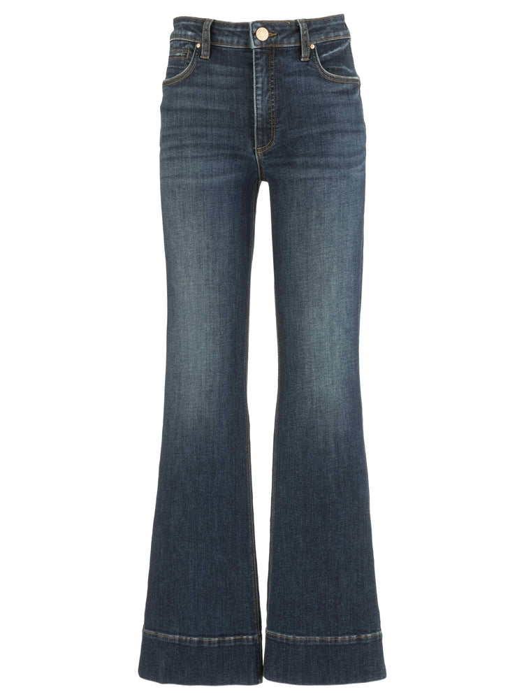 Stella High Rise Flare with Darts and Wide Hem