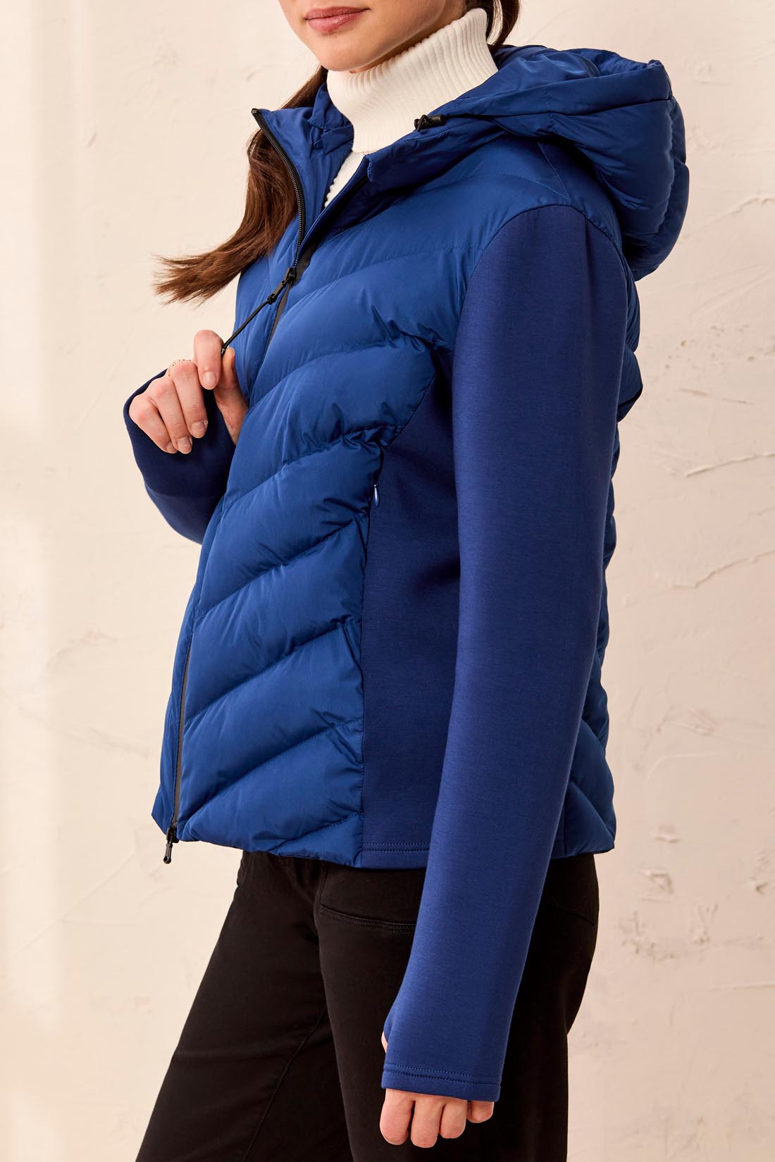 MB Puffer Zip Up with Removable Hood